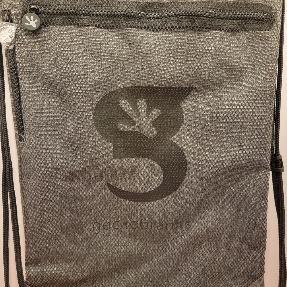 Geckobrands Limitless Drawstring Backpack Black/GreyGreat